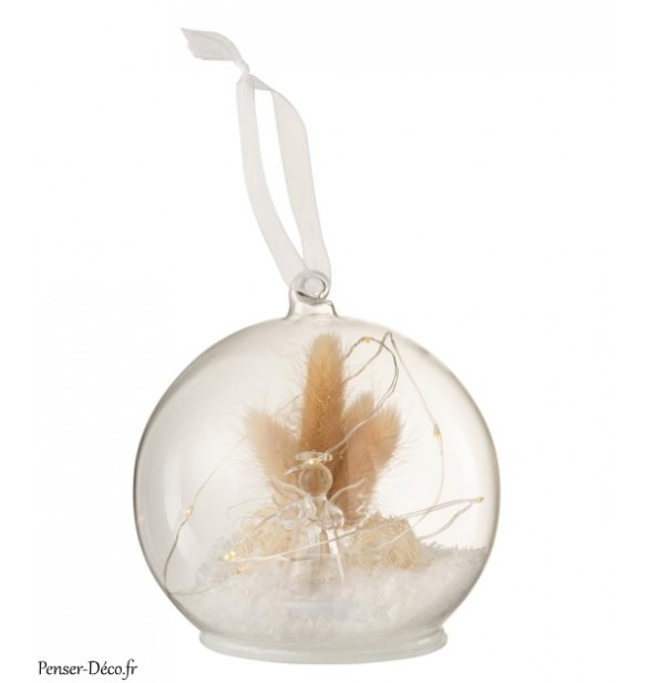 Boule De Noël Lumineuse en Verre Boule De Noël Lumineuse en Verre