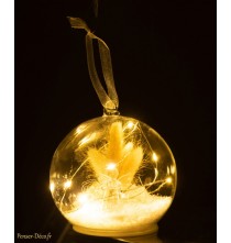 Boule De Noël Lumineuse en Verre
