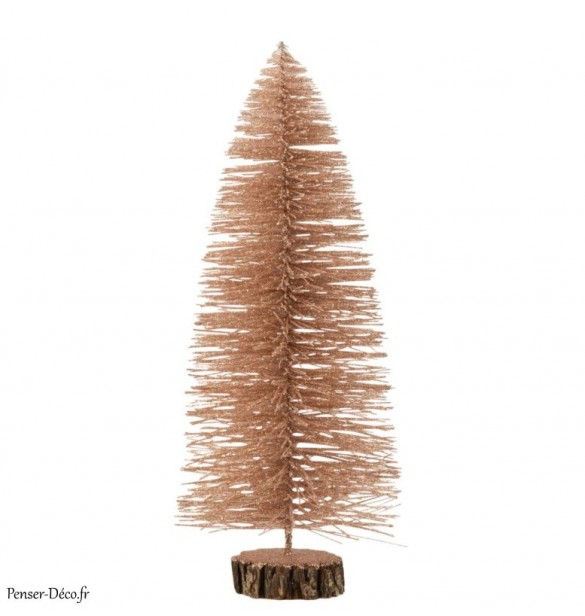 Sapin de Noël Décoratif Rose / H.39 cm