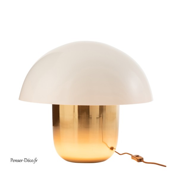 Lampe Champignon Métal / H.45 cm