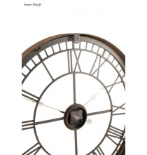 Horloge Chiffres Romains en Métal / Ø.70 cm