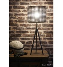 Lampe atelier, abat jour en métal, H.73 cm, Socadis