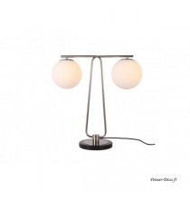 Lampe sphère, équilibre, H.53 cm, Socadis