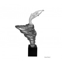 Sculpture Femme, blanc & argent, socadis