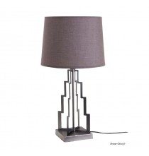 Lampe, Decoupe grise, H.57cm, Socadis