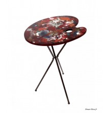 Table palette de peinture, H.82,50 cm, Penser-Déco.fr