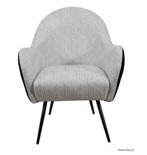 Fauteuil arrondi, noir/gris, Confort