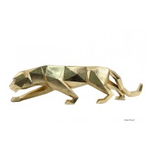 Sculpture panthère, feuille d'Or, origami