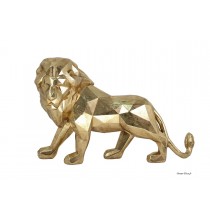 Sculpture lion, feuille d'Or, origami