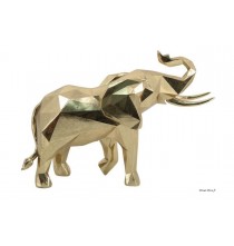 Sculpture Éléphant, feuille d'Or, origami