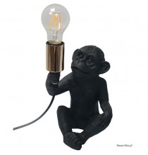 Lampe singe Or/Noir, Interior, H.25 cm