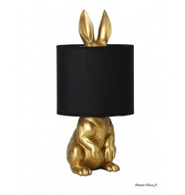 Lampe lapin or/noir, cache-cache, Interior