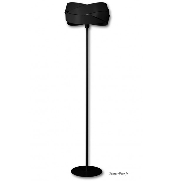 Lampadaire, Tornado Noir mat, Nœud Lampadaire, Tornado Noir mat, Nœud