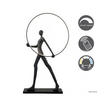 Lampadaire LED, Sculpture femme, rond, H.181 cm