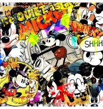 Tableau Mickey Mouse, 70x70, Aluminium Dibond
