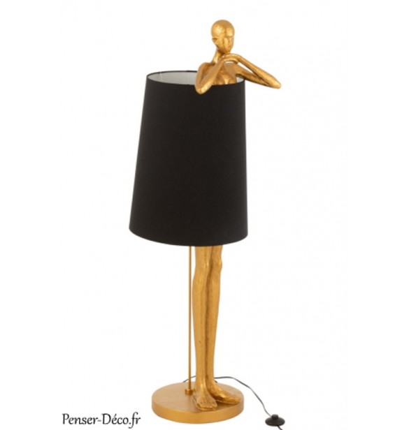 Lampadaire Femme Résine Or, H.140 cm Lampadaire Femme Résine Or, H.140 cm