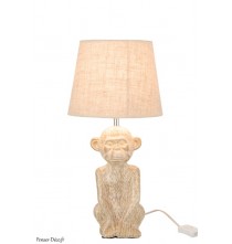 Lampe Singe en Ciment Beige