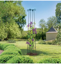 Obelisk / colonne, métal, plantes grimpantes, penser-déco.fr