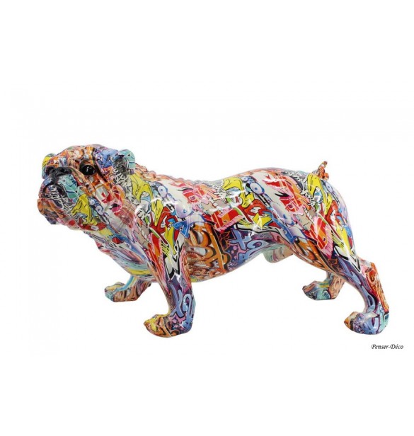 Sculpture chien, Graffiti, décoration intérieur, Penser-Déco.fr