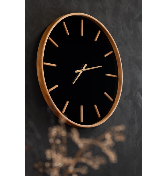 Horloge de bureau de nuit noire