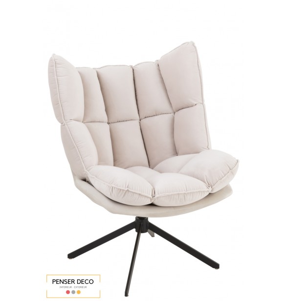 Fauteuil Relax avec coussin, Beige