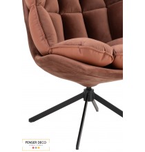 Fauteuil Relax avec coussin, Rouille