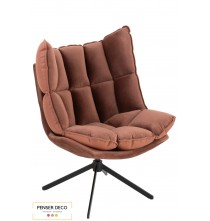 Fauteuil Relax avec coussin, Rouille