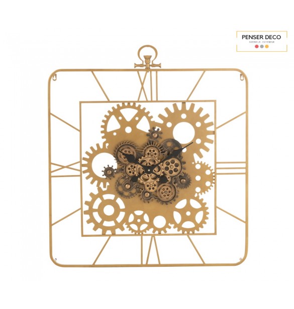 Horloge Carré Chiffre Romain OR, 91 cm Horloge Carré Chiffre Romain OR, 91 cm