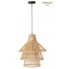 Suspension Luminaire superposé, Bambou naturel