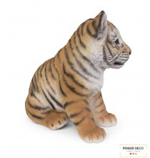 Bébé tigre, Résine, H.24 cm