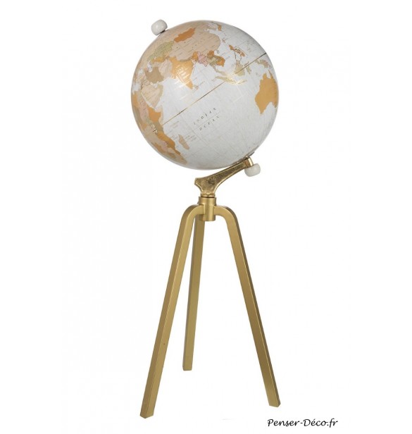 Globe sur pied marbre Globe sur pied marbre