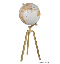 Globe sur pied marbre