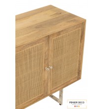 Buffet Weaving, Bois Naturel, Penser-Déco.fr