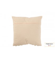 Coussin Arc Carré 48x48 cm, Beige