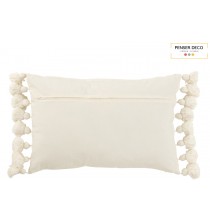 Coussin Floches 59x38 cm, Blanc