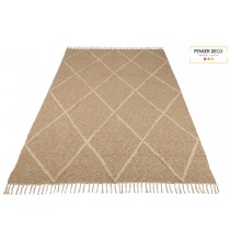 Tapis Neela, Coton Beige, 300x200 cm