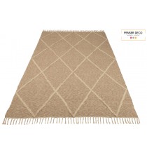 Tapis Neela, Coton Beige, 300x200 cm