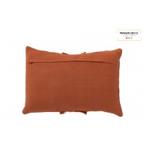 Coussin Ligne Ethnique 45x30 cm, Terracotta