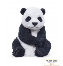 Panda, Résine, H.36 cm, réaliste, Garden ID, Croix Chatelain