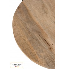 Table Bar ronde, Ø.65 cm, bois, métal