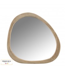 Miroir Irrégulier Bois de Manguier, 64 cm