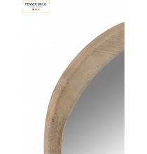 Miroir Irrégulier Bois de Manguier, 64 cm