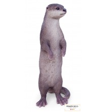 Loutre Debout, Résine, H.34 cm, réaliste, Garden ID, Croix chatelain