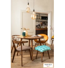 Table Ronde Vintage Bois