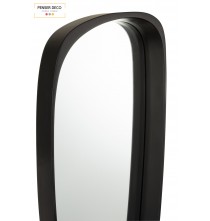 Miroir Irrégulier Noir, H.79 cm