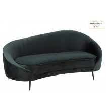 Sofa Arrondi Vert, 2 Personnes