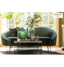 Sofa Arrondi Vert, 2 Personnes