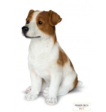 Chien Jack Russell, Résine, H.28 cm, réaliste