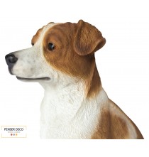 Chien Jack Russell, Résine, H.28 cm, réaliste