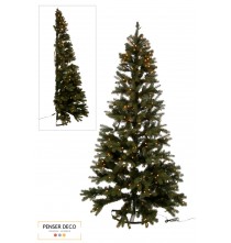 Demi Sapin de Noël Mural, LED, H.225 cm